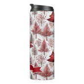 Bouteilles Isothermes Arbre de Noël blanc rouge Motif #4 ID1009 (Tourné sur la droite)