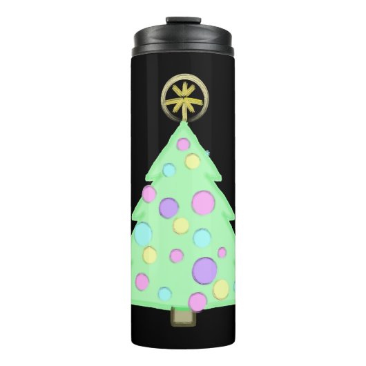 Bouteilles Isothermes Arbre de Noël joyeux (Devant)