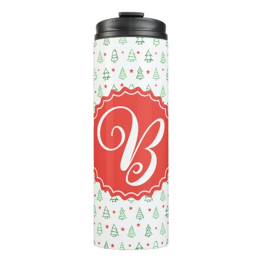 Bouteilles Isothermes Arbre de Noël rouge et vert (Devant)