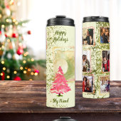 Bouteilles Isothermes Arbre de Noël vert et rose 6 Modèles photo