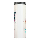 Bouteilles Isothermes Arbre mystique moderne & gras (bleu, rose, orange) (Dos)