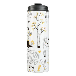 Bouteilles Isothermes Arbres forestiers d'automne Motif Feuille