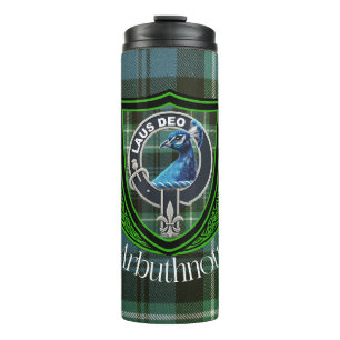 Bouteilles Isothermes Arbuthnott Scottish Clan Tartan et Crest