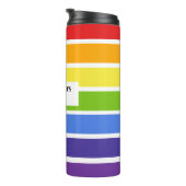 Bouteilles Isothermes Arc-en-ciel découpé Nom personnalisé brassée (Tourné sur la droite)