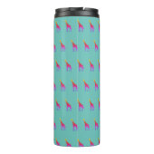 Bouteilles Isothermes Arc-en-ciel Giraffe Tumbler - Aqua arrière - plan (Dos)
