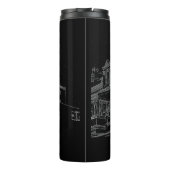 Bouteilles Isothermes Architecture de Cape Town Boulangerie Dessin (Dos)