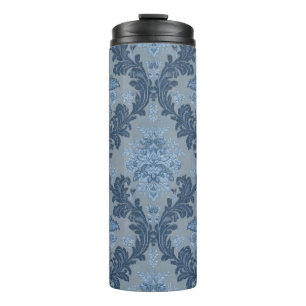 Bouteilles Isothermes Ardoise Bleu Foncé Poudre Bleue Douce Élégant Dama