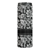 Bouteilles Isothermes Argent métallique Fleur Damas (Dos)