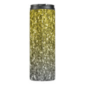 Bouteilles Isothermes Argent or brillant foncé parties scintillant ombre (Dos)