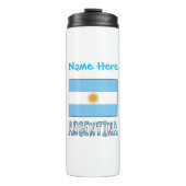 Bouteilles Isothermes Argentine Drapeau bleu Personnalisation (Devant)
