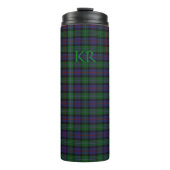 Bouteilles Isothermes Argyll District Tartan avec monogramme / initiales (Devant)