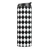 Bouteilles Isothermes Arlequin noir et blanc (Tourné sur la gauche)