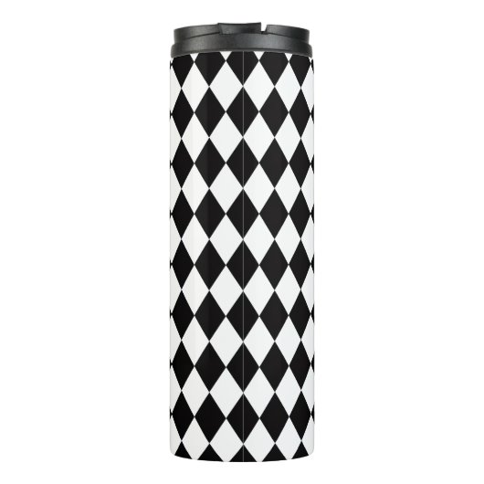 Bouteilles Isothermes Arlequin noir et blanc (Dos)