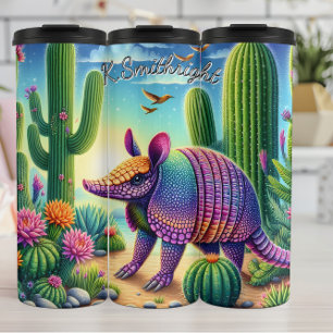 Bouteilles Isothermes Armadillo dans un jardin de cactus