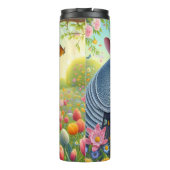 Bouteilles Isothermes Armadillo dans un jardin fleuri (Dos)