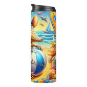 Bouteilles Isothermes Armadillo Plage d'été Amusant (Tourné sur la droite)