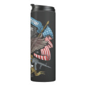 Bouteilles Isothermes Armée américaine avec drapeau et aigle (Tourné sur la droite)