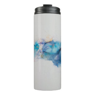 Bouteilles Isothermes Arrière - plan Abstrait de l'encre d'alcool