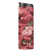 Bouteilles Isothermes Arrière - plan abstrait fleuri rapproché. (Tourné sur la droite)