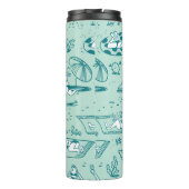 Bouteilles Isothermes Arrière - plan avec des filles de plage d'été. Pat (Dos)