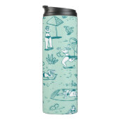 Bouteilles Isothermes Arrière - plan avec des filles de plage d'été. Pat (Tourné sur la droite)