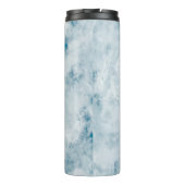 Bouteilles Isothermes Arrière - plan bleu de marbre de texture (Dos)