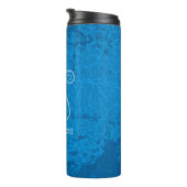 Bouteilles Isothermes Arrière - plan Blue Lyre (Tourné sur la droite)