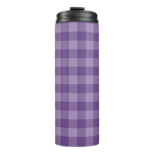 Bouteilles Isothermes Arrière - plan checkered violet (Devant)