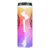 Bouteilles Isothermes Arrière - plan coloré Personnalisé Black Heart The (Dos)