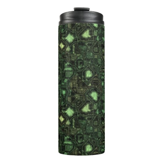 Bouteilles Isothermes Arrière - plan de circuit d'ordinateur (Devant)