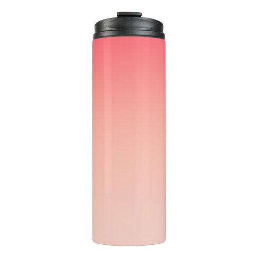 Bouteilles Isothermes Arrière - plan de dégradé rose et pêche (Devant)