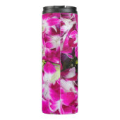 Bouteilles Isothermes Arrière - plan de fleurs d'orchidées violettes (Dos)