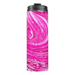 Bouteilles Isothermes Arrière - plan de peinture rose mixte.