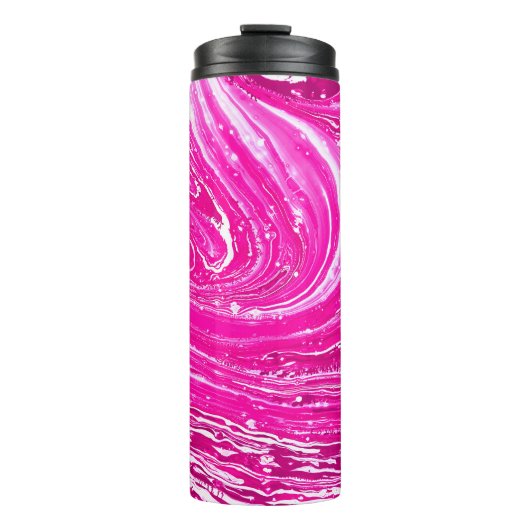 Bouteilles Isothermes Arrière - plan de peinture rose mixte. (Devant)