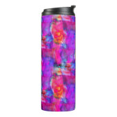 Bouteilles Isothermes arrière - plan de texture rose, bleue et rouge (Tourné sur la gauche)