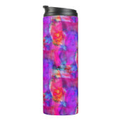 Bouteilles Isothermes arrière - plan de texture rose, bleue et rouge (Tourné sur la droite)