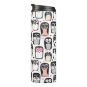 Bouteilles Isothermes arrière - plan d'illustration d'oiseau de pingouin (Tourné sur la droite)