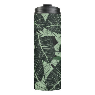 Bouteilles Isothermes Arrière - plan feuille de luxe nature. Modèle flor