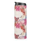 Bouteilles Isothermes Arrière - plan floral 3 (Tourné sur la droite)