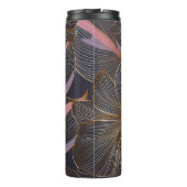 Bouteilles Isothermes Arrière - plan floral doré de luxe avec trop (Dos)