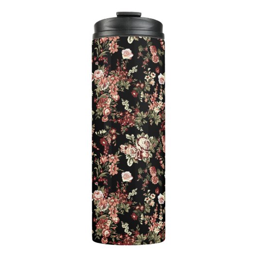 Bouteilles Isothermes Arrière - plan floral sans couture : motif fleuri. (Devant)