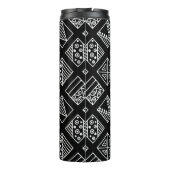 Bouteilles Isothermes Arrière - plan géométrique noir et blanc avec main (Dos)