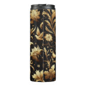 Bouteilles Isothermes Arrière - plan Noir Et Feuillage D'Or (Dos)