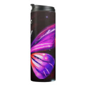 Bouteilles Isothermes Arrière - plan noir papillon céleste (Tourné sur la droite)