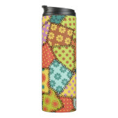 Bouteilles Isothermes arrière - plan patchwork avec différents motifs (Tourné sur la droite)