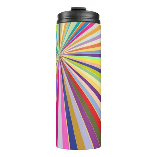 Bouteilles Isothermes Arrière - plan rayé frais (Devant)