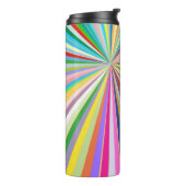 Bouteilles Isothermes Arrière - plan rayé frais (Tourné sur la gauche)