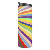 Bouteilles Isothermes Arrière - plan rayé frais (Tourné sur la droite)