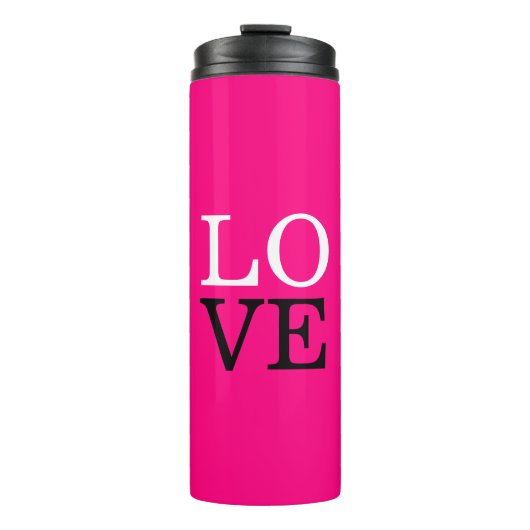 Bouteilles Isothermes Arrière - plan rose Mariage d'amour (Devant)