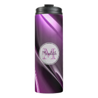 Art 3D Abstrait violet monogramme